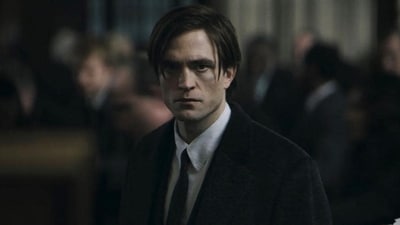 Robert Pattinson as Bruce Wayne in a still from The Batman. Robert Pattinson as Bruce Wayne in a still from The Batman.