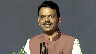 Devendra Fadnavis took oath as the chief minister of Maharashtra for the third time on Thursday. (ANI) Devendra Fadnavis took oath as the chief minister of Maharashtra for the third time on Thursday. (ANI)