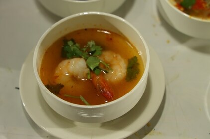 Tomyum Kung, a spicy shrimp soup (Photos: Manoj Verma/HT)