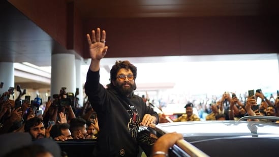 Pushpa 2 review live: Allu Arjun plays the titular Pushpa Raj in Pushpa 2: The Rule. Pushpa 2 review live: Allu Arjun plays the titular Pushpa Raj in Pushpa 2: The Rule.