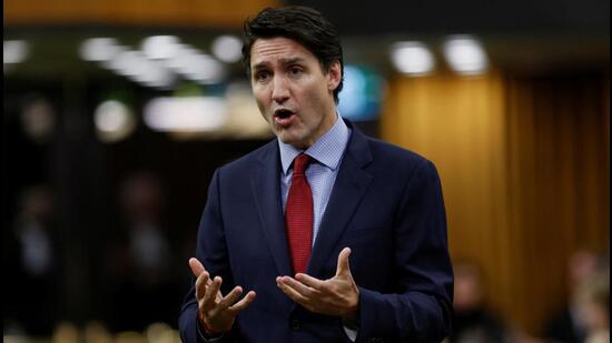 Canada's Prime Minister Justin Trudeau speaks during Question Period in the House of Commons on Parliament Hill in Ottawa, Ontario, on Tuesday. (REUTERS)