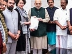 A delegation of MPs from Kerala led by Congress Wayanad MP Priyanka Gandhi Vadra met Union Home Minister Amit Shah urging to release of financial aid for landslide-affected people in Wayanad.