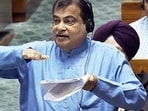  Union Minister of Roads, Transport and Highways Nitin Gadkari speaks in Lok Sabha during the Winter Session of Parliament, in New Delhi 
