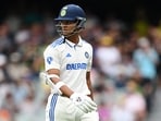 India's Yashasvi Jaiswal walks back to the pavilion after his dismissal off Australia's Mitchell Starc on day one of the second cricket Test