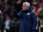 Head coach Jose Mourinho of Fenerbahce gestures during the Europa League opening phase soccer match. (AP Photo/Petr David Josek) Head coach Jose Mourinho of Fenerbahce gestures during the Europa League opening phase soccer match. (AP Photo/Petr David Josek)