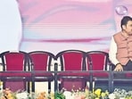 Mumbai, India - Dec. 5, 2024:Eknath Shinde, Devendra Fadnavis and Ajit Pawar arrives for the swearing ceremony at Azad Maidan, in Mumbai, India, on Thursday, December 5, 2024. (Photo by Anshuman Poyrekar/ Hindustan Times) (Hindustan Times) Mumbai, India - Dec. 5, 2024:Eknath Shinde, Devendra Fadnavis and Ajit Pawar arrives for the swearing ceremony at Azad Maidan, in Mumbai, India, on Thursday, December 5, 2024. (Photo by Anshuman Poyrekar/ Hindustan Times) (Hindustan Times)
