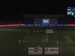 Lights go off at the Adelaide Oval during pink-ball Test between India and Australia. 