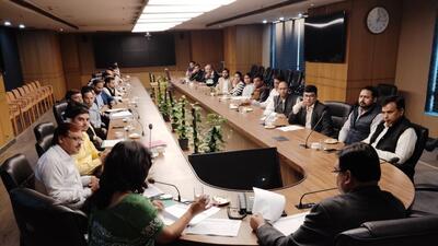 ACEO Srivastava also reprimanded the builders who are charging more from buyers in the name of no objection certificate (NOC). He warned of action if buyers were charged more than the prescribed fee for NOC. (HT Photos) ACEO Srivastava also reprimanded the builders who are charging more from buyers in the name of no objection certificate (NOC). He warned of action if buyers were charged more than the prescribed fee for NOC. (HT Photos)