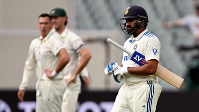 India's captain Rohit Sharma walks off after being dismissed by Australian bowler Scott Boland on the first day of the second cricket Test (AFP) India's captain Rohit Sharma walks off after being dismissed by Australian bowler Scott Boland on the first day of the second cricket Test (AFP)