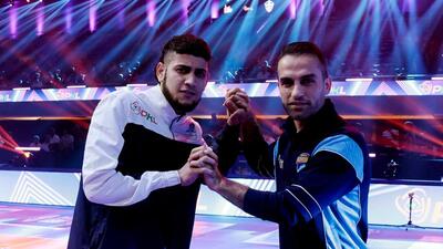 Iranian players Mohammad Shadloui (left) and Fazal Atrachali are regulars in Pro Kabaddi League . (P)