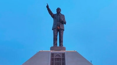 Bhimrao Ramji Ambedkar, a member of the seven-person committee that drafted the Indian Constitution, was posthumously awarded the Bharat Ratna. (X/YS Jagan Mohan Reddy) Bhimrao Ramji Ambedkar, a member of the seven-person committee that drafted the Indian Constitution, was posthumously awarded the Bharat Ratna. (X/YS Jagan Mohan Reddy)