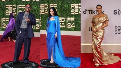 Draped in luxury labels, the celebrities turned heads with their stunning fashion choices. Draped in luxury labels, the celebrities turned heads with their stunning fashion choices.