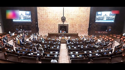 Rajya Sabha proceeding underway during the Winter Session of Parliament, in New Delhi. (SansadTV YouTube)