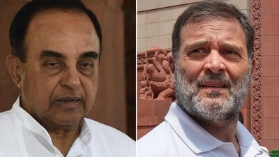 BJP leader Subramanian Swamy and Rahul Gandhi. (File image) (HT ) BJP leader Subramanian Swamy and Rahul Gandhi. (File image) (HT )
