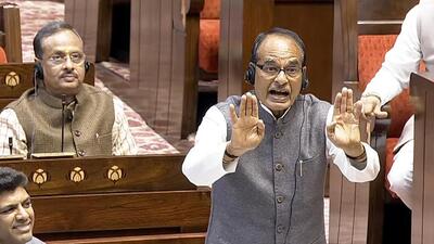 Union agriculture minister Shivraj Singh Chouhan claimed that when the Congress was in power, the government never purchased farmers’ produce at MSP and farmers “shed tears of blood”. (ANI) Union agriculture minister Shivraj Singh Chouhan claimed that when the Congress was in power, the government never purchased farmers’ produce at MSP and farmers “shed tears of blood”. (ANI)