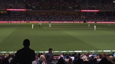 The lights go off at the Adelaide Oval (Screengrab - X ) The lights go off at the Adelaide Oval (Screengrab - X )