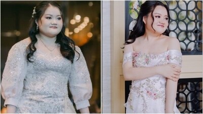 Novita Christy lost 20 kg; she went from 76 to 56 kg. Novita Christy lost 20 kg; she went from 76 to 56 kg.