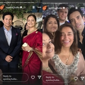 Ayesha Jhulka shared a bunch of pictures. Ayesha Jhulka shared a bunch of pictures.