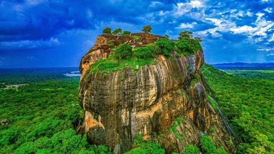 A stunning view of the Sigiriya rock fortress in Sri Lanka. (Shutterstock)