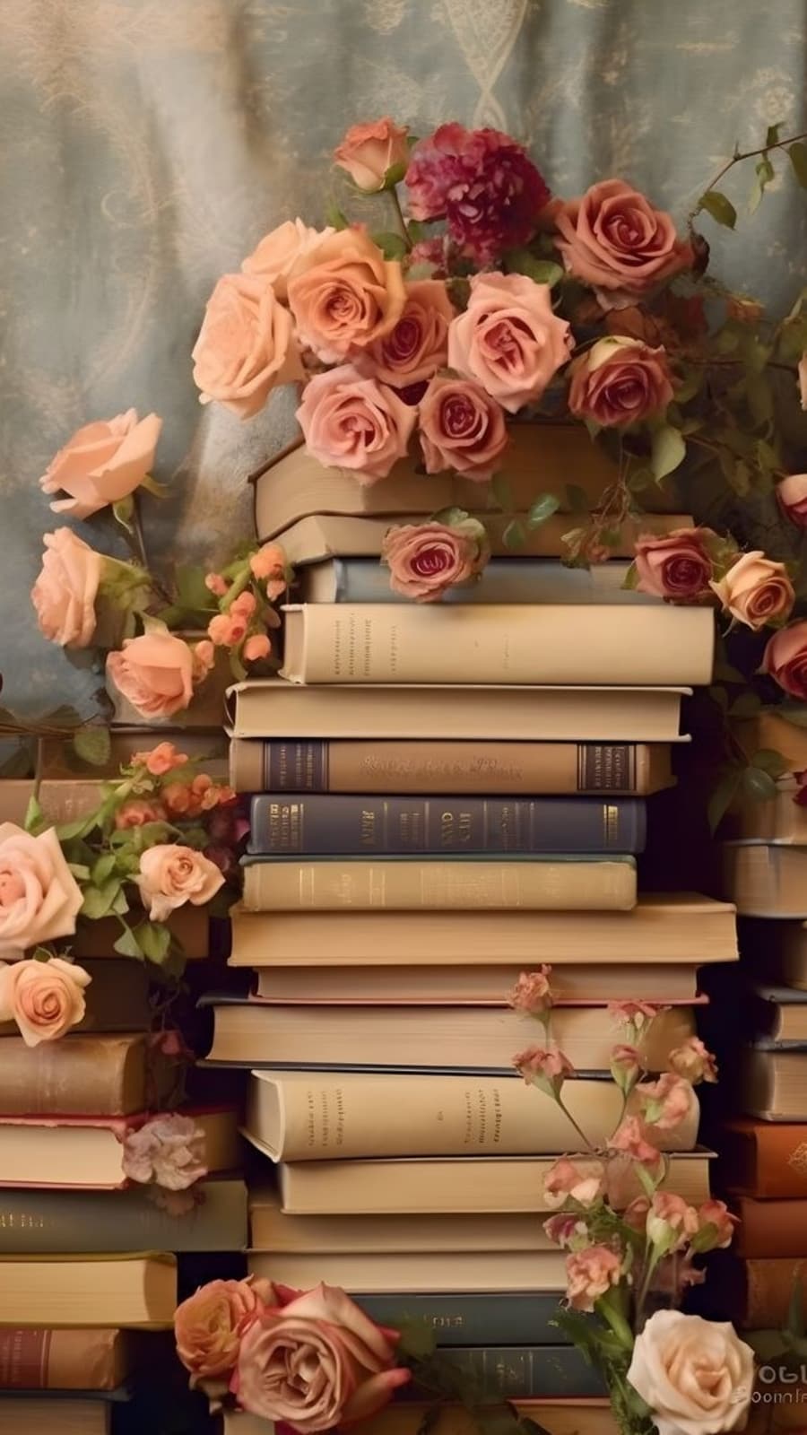 Roses_Embrace_Old_Books