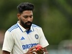 India paceman Mohammed Siraj with the pink ball India paceman Mohammed Siraj with the pink ball