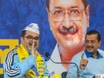 Motivational speaker and educationist Avadh Ojha joins AAP in the presence of AAP convener Arvind Kejriwal in New Delhi on December 2, 2024. Motivational speaker and educationist Avadh Ojha joins AAP in the presence of AAP convener Arvind Kejriwal in New Delhi on December 2, 2024.