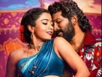 Rashmika Mandanna and Allu Arjun in Peelings from Pushpa 2: The Rule. Rashmika Mandanna and Allu Arjun in Peelings from Pushpa 2: The Rule.