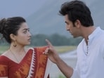 Rashmika with her onscreen husbands Ranbir and Allu Arjun Rashmika with her onscreen husbands Ranbir and Allu Arjun