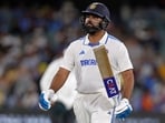 India's captain Rohit Sharma walks off the field after losing his wicket during the day two of the second Test against Australia. India's captain Rohit Sharma walks off the field after losing his wicket during the day two of the second Test against Australia.