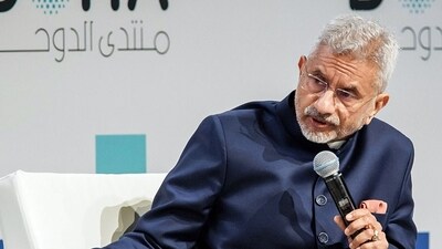 External Affairs Minister S Jaishankar speaks at the 22nd Edition of Doha Forum, in Doha on Saturday. (ANI Photo) (Dr. S. Jaishankar-X) External Affairs Minister S Jaishankar speaks at the 22nd Edition of Doha Forum, in Doha on Saturday. (ANI Photo) (Dr. S. Jaishankar-X)