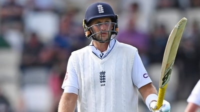 England's Joe Root celebrates scoring 50 runs during play on day two of the second cricket test between New Zealand and England at the Basin Reserve in Wellington, New Zealand. (AP) England's Joe Root celebrates scoring 50 runs during play on day two of the second cricket test between New Zealand and England at the Basin Reserve in Wellington, New Zealand. (AP)