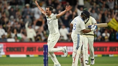 Meanwhile, Mitchell Starc registered a six-wicket haul. (AFP) Meanwhile, Mitchell Starc registered a six-wicket haul. (AFP)