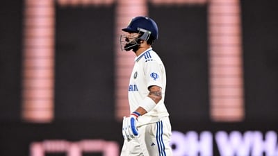 Virat Kohli poked the ball outside off-stump and was caught behind the stumps for 11. It was another poor outing from Kohli as Australian pacers exploited his weakness outside off-stump once again. (AFP) Virat Kohli poked the ball outside off-stump and was caught behind the stumps for 11. It was another poor outing from Kohli as Australian pacers exploited his weakness outside off-stump once again. (AFP)