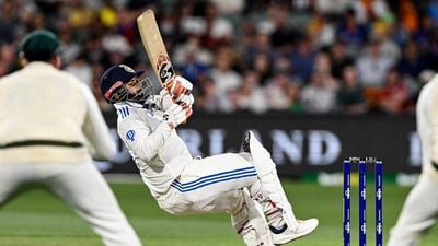 Indian batsman Rishabh Pant plays a shot on the second day of the second cricket Test match against Australia (AFP) Indian batsman Rishabh Pant plays a shot on the second day of the second cricket Test match against Australia (AFP)