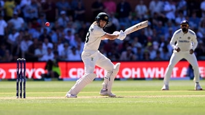 Australian batsman Marnus Labuschagne also returned to form and hit a gritty half-century to stabilise the innings. His 64-run knock was laced with 9 boundaries. (AFP) Australian batsman Marnus Labuschagne also returned to form and hit a gritty half-century to stabilise the innings. His 64-run knock was laced with 9 boundaries. (AFP)