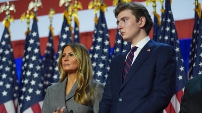 Barron Trump's New York presence will heavily impact how Melania Trump leads White House holiday celebrations. (AP / Evan Vucci) Barron Trump's New York presence will heavily impact how Melania Trump leads White House holiday celebrations. (AP / Evan Vucci)