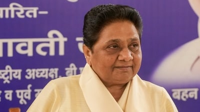 Bahujan Samaj Party (BSP) chief Mayawati during a press conference at her residence, in Lucknow, Saturday. (PTI) Bahujan Samaj Party (BSP) chief Mayawati during a press conference at her residence, in Lucknow, Saturday. (PTI)