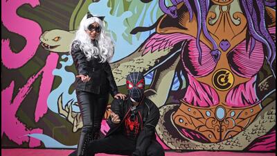 People dressed up as comic characters for Comic Con 2024 at NSIC Complex, Okhla in New Delhi on Friday. (Sanchit Khanna/HT PHOTO) People dressed up as comic characters for Comic Con 2024 at NSIC Complex, Okhla in New Delhi on Friday. (Sanchit Khanna/HT PHOTO)