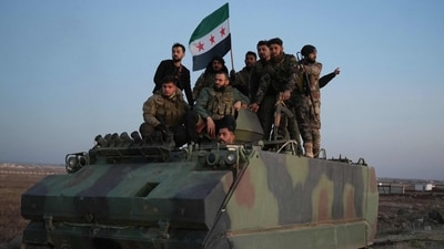 The United States and its allies France, Germany and Britain, on Sunday, called for "de-escalation" in Syria and urged in a joint statement for the protection of civilians and infrastructure. (AFP)