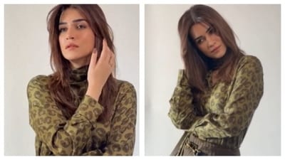 Kriti Sanon embraces quiet luxury in Burberry's shirt and skirt set. (Instagram) Kriti Sanon embraces quiet luxury in Burberry's shirt and skirt set. (Instagram)