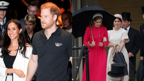 Princess Eugenie may be in Portugal, where her husband works, while Prince Harry and Meghan Markle also missed the event. Princess Beatrice represented the York family at the concert. (AFP/Reuters)