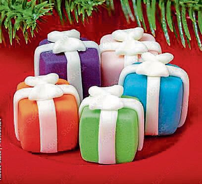 The almond-based marzipan is malleable and versatile. The almond-based marzipan is malleable and versatile.