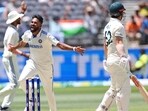 India's Mohammed Siraj, center, appeals unsuccessfully for the wicket of Australia's Travis Head. (AP Photo/Trevor Collens) India's Mohammed Siraj, center, appeals unsuccessfully for the wicket of Australia's Travis Head. (AP Photo/Trevor Collens)
