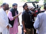 Santosh Shukla during shoot of OTT series Bhakshan 1.0 in Rampur recently Santosh Shukla during shoot of OTT series Bhakshan 1.0 in Rampur recently