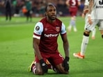 West Ham United's Michail Antonio reacts 