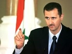Syrian President Bashar Assad speaks at a press conference in Cairo. (AP File)