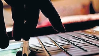 cyber crime hacker typing on laptop cyber crime hacker typing on laptop