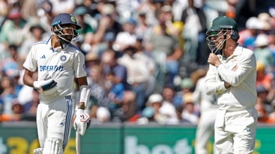 India's Mohammed Siraj, left, interacts with Australia's Travis Head. AP/PTI(AP12_08_2024_000049B) (AP) India's Mohammed Siraj, left, interacts with Australia's Travis Head. AP/PTI(AP12_08_2024_000049B) (AP)