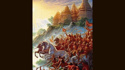 After sunset, the armies of both Pandavas and Kauravas would drop their differences and eat together in king of Udupi’s kitchen. (Adobestock) After sunset, the armies of both Pandavas and Kauravas would drop their differences and eat together in king of Udupi’s kitchen. (Adobestock)