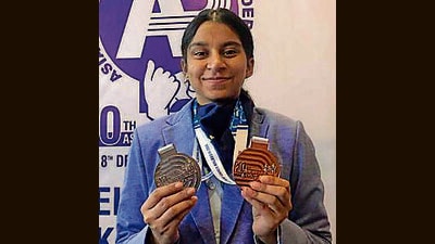Aishwin Kaur. (HT Photo)